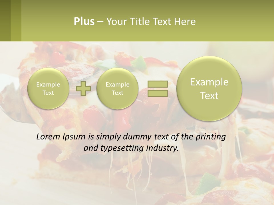 Lunch Tasty Junk PowerPoint Template