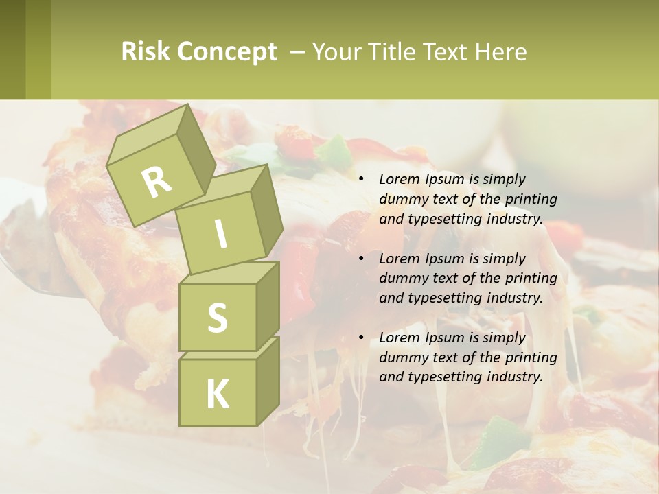 Lunch Tasty Junk PowerPoint Template