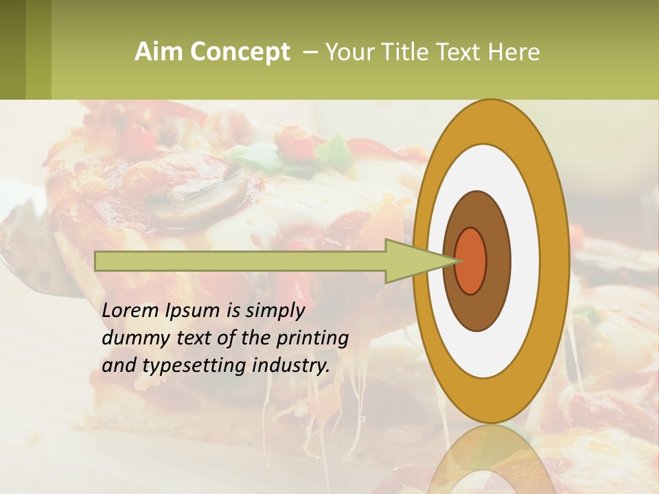 Lunch Tasty Junk PowerPoint Template