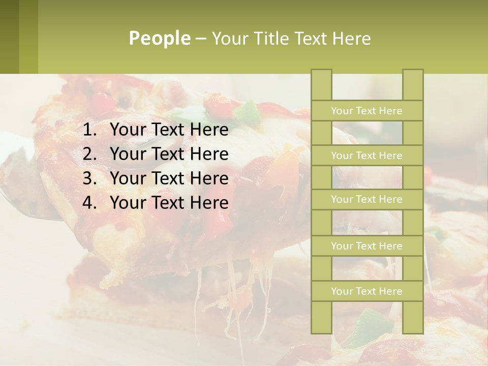 Lunch Tasty Junk PowerPoint Template