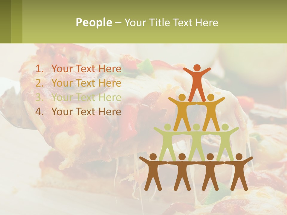 Lunch Tasty Junk PowerPoint Template