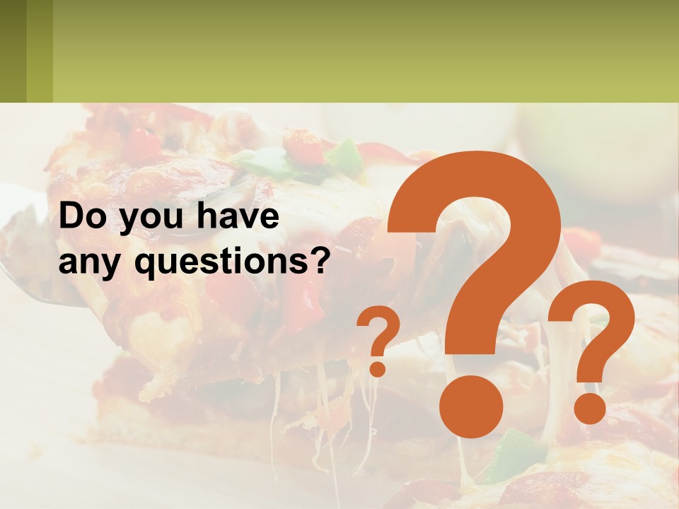 Lunch Tasty Junk PowerPoint Template