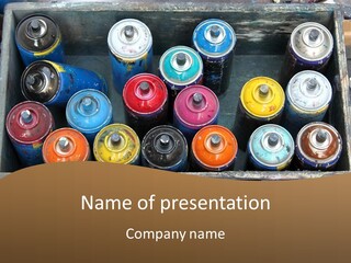 Artist House Rainbow PowerPoint Template
