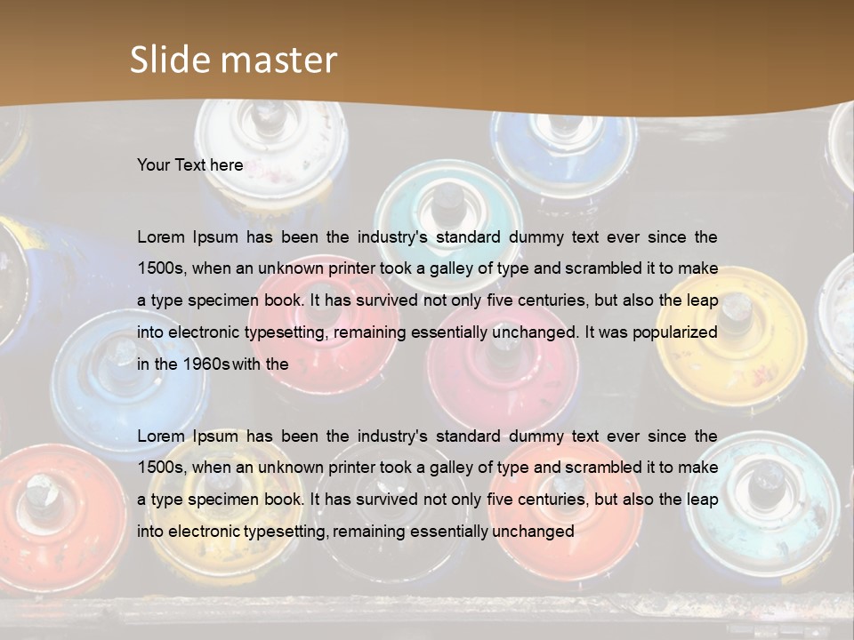 Artist House Rainbow PowerPoint Template