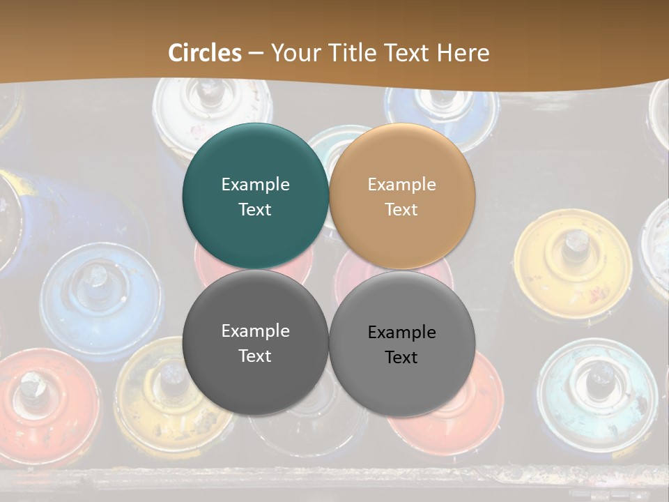 Artist House Rainbow PowerPoint Template