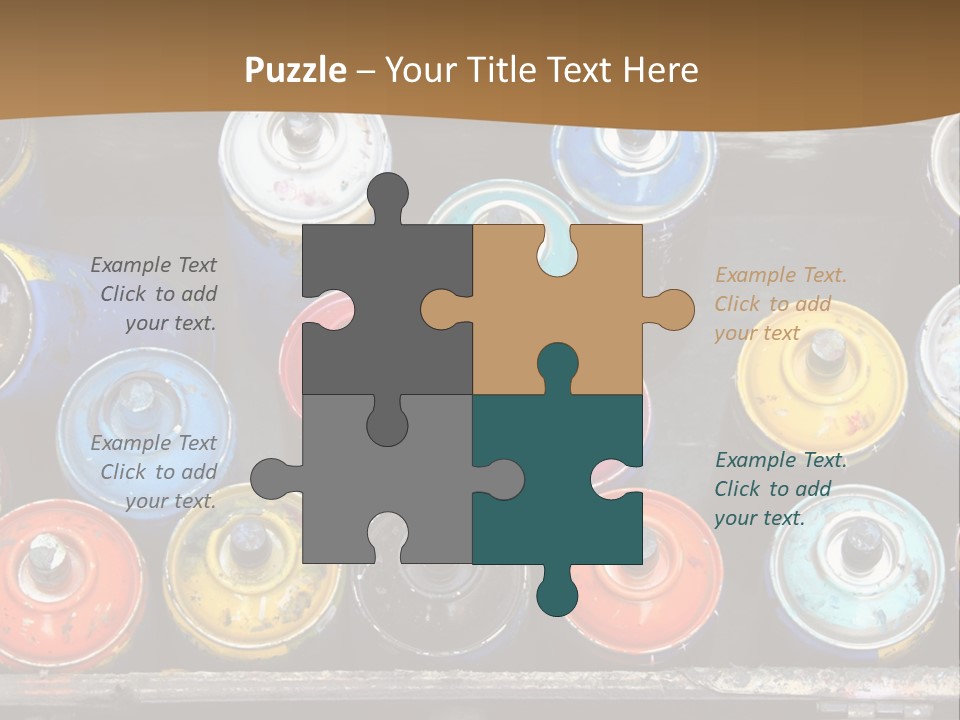 Artist House Rainbow PowerPoint Template