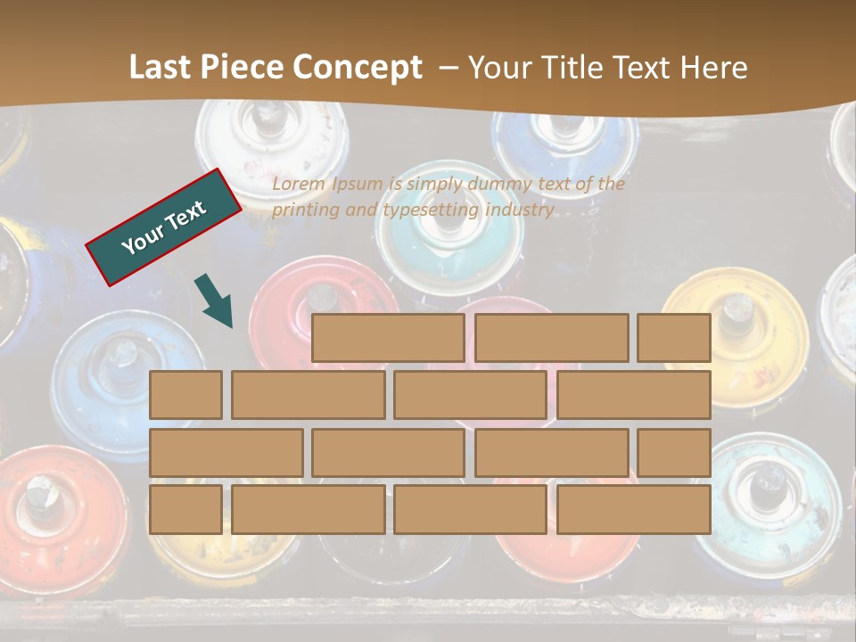 Artist House Rainbow PowerPoint Template