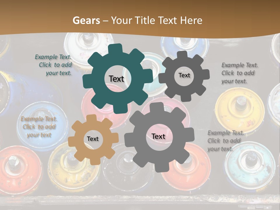 Artist House Rainbow PowerPoint Template