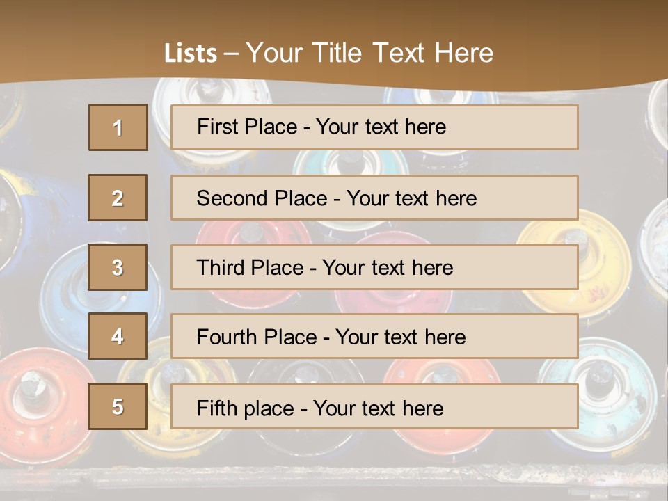 Artist House Rainbow PowerPoint Template