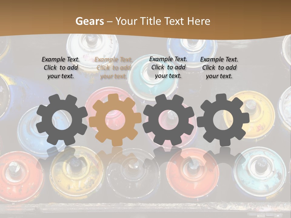 Artist House Rainbow PowerPoint Template