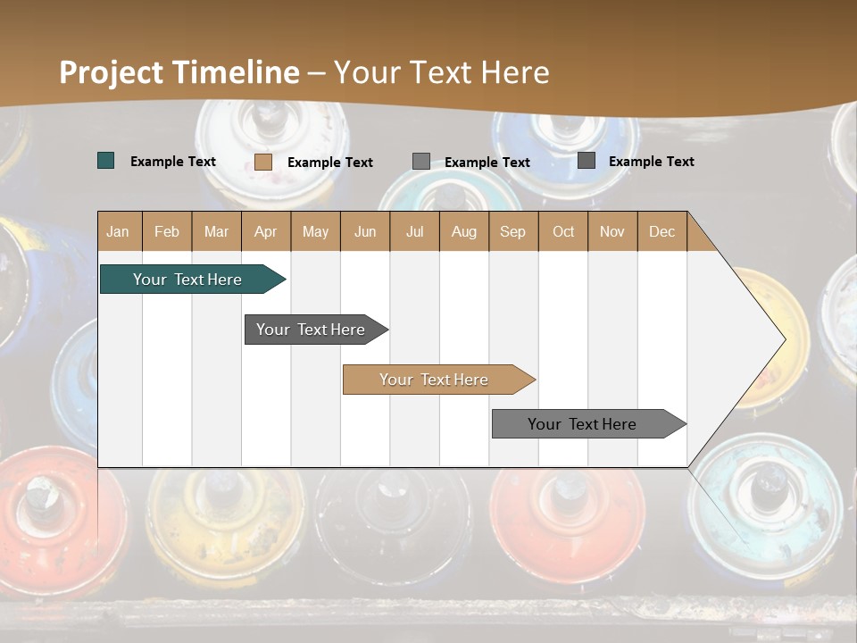 Artist House Rainbow PowerPoint Template