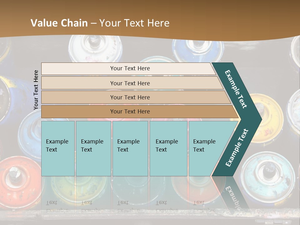 Artist House Rainbow PowerPoint Template