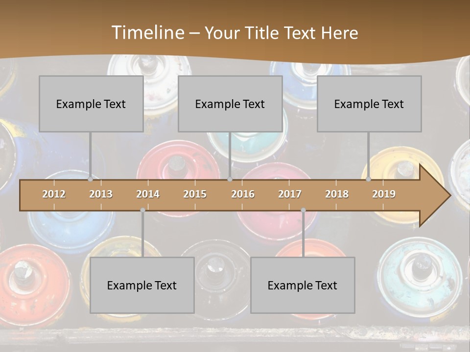 Artist House Rainbow PowerPoint Template