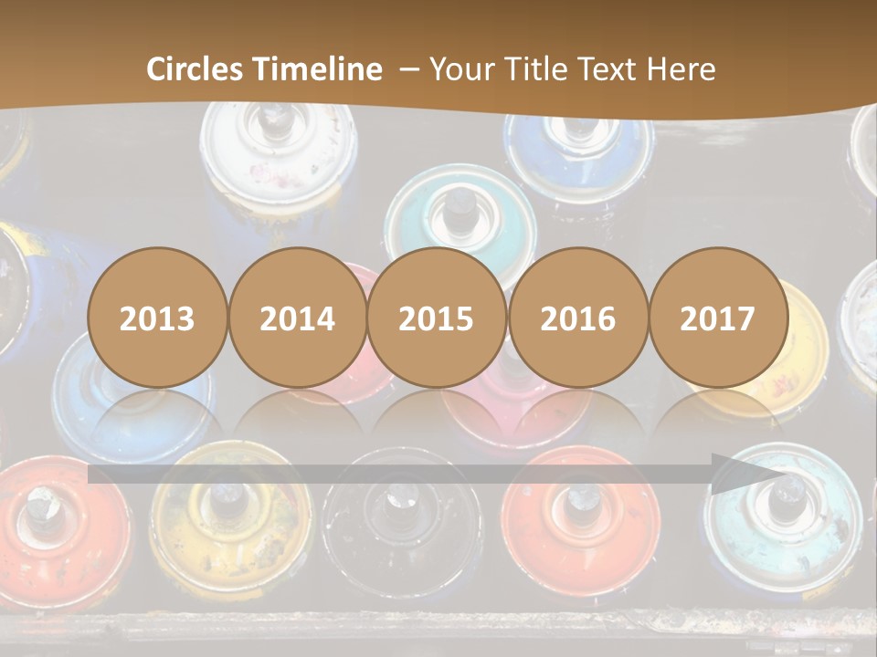 Artist House Rainbow PowerPoint Template