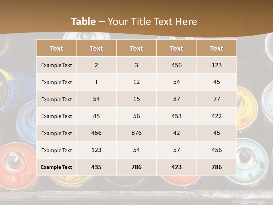 Artist House Rainbow PowerPoint Template