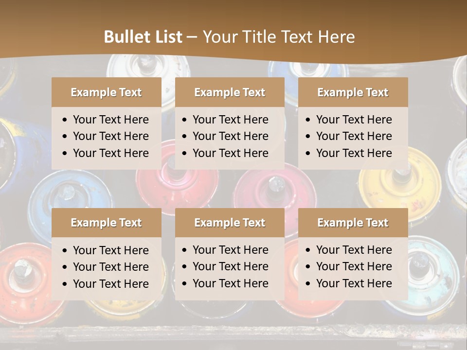 Artist House Rainbow PowerPoint Template