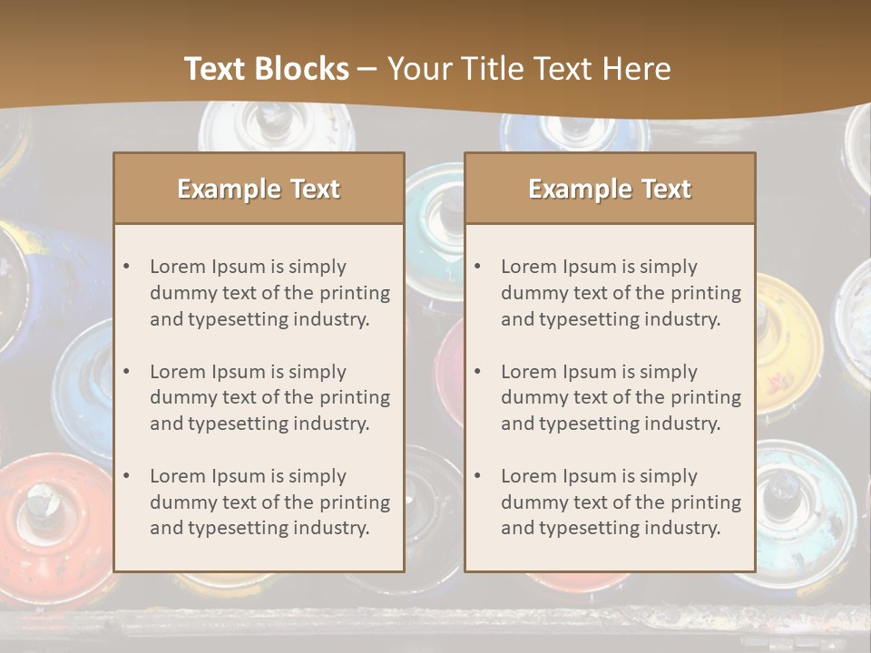 Artist House Rainbow PowerPoint Template