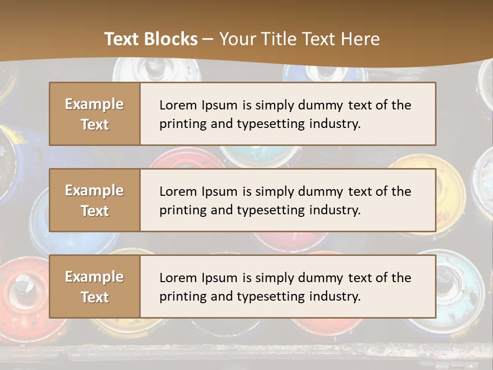 Artist House Rainbow PowerPoint Template