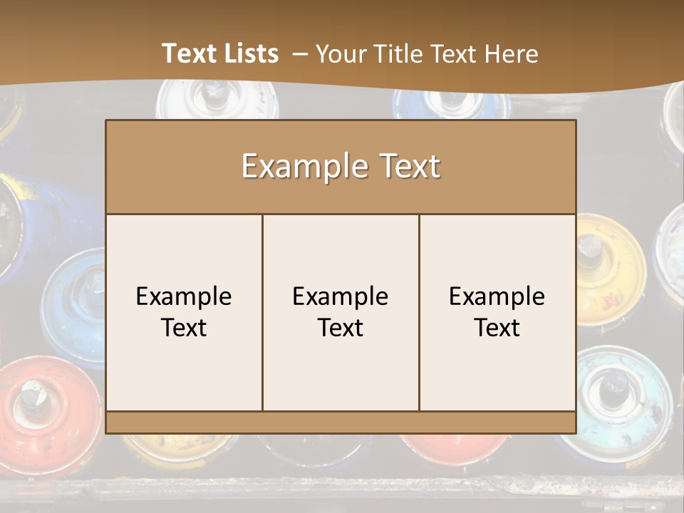 Artist House Rainbow PowerPoint Template