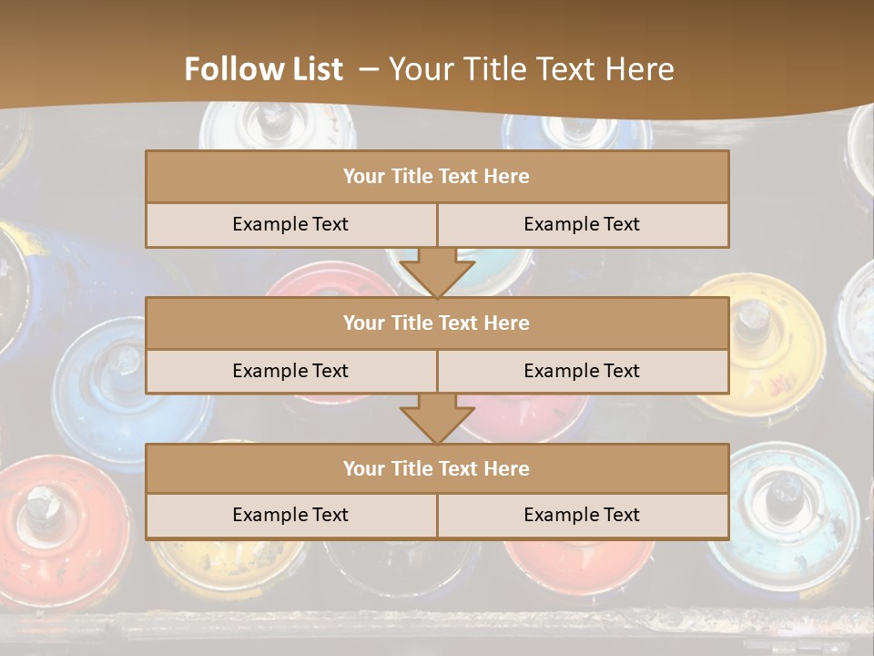 Artist House Rainbow PowerPoint Template