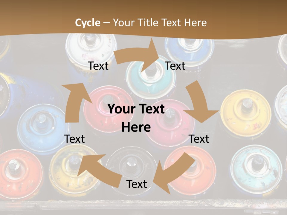 Artist House Rainbow PowerPoint Template