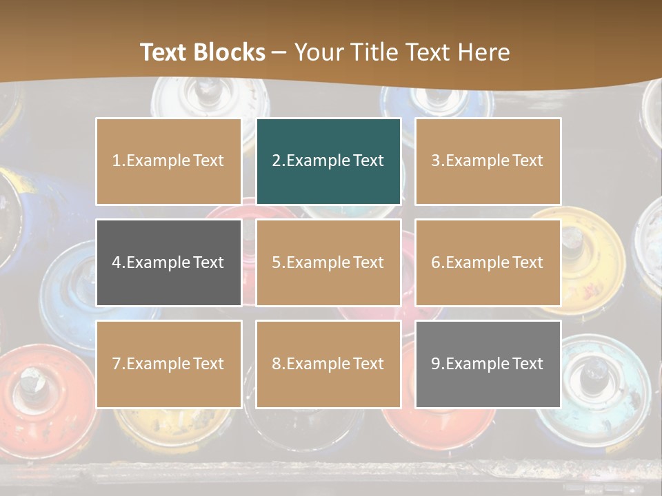 Artist House Rainbow PowerPoint Template