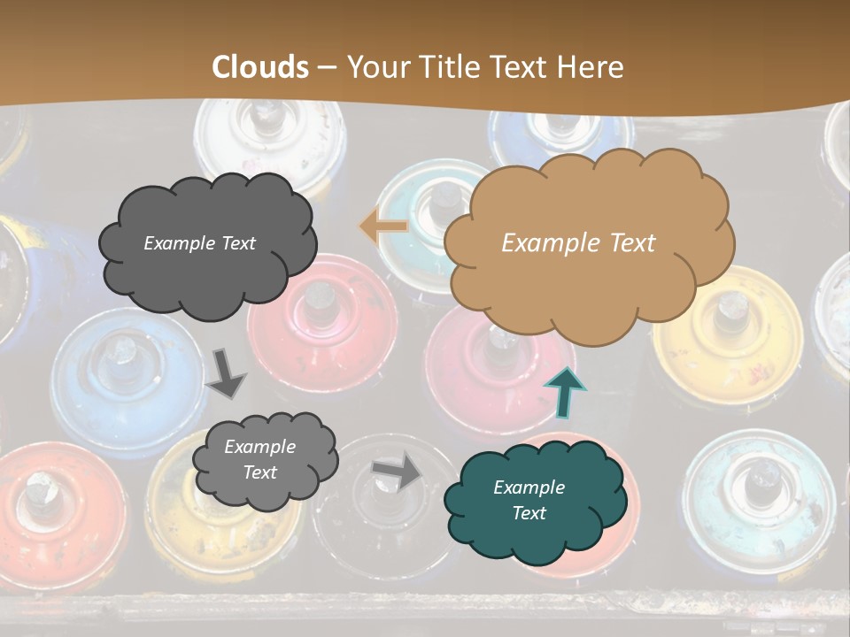 Artist House Rainbow PowerPoint Template