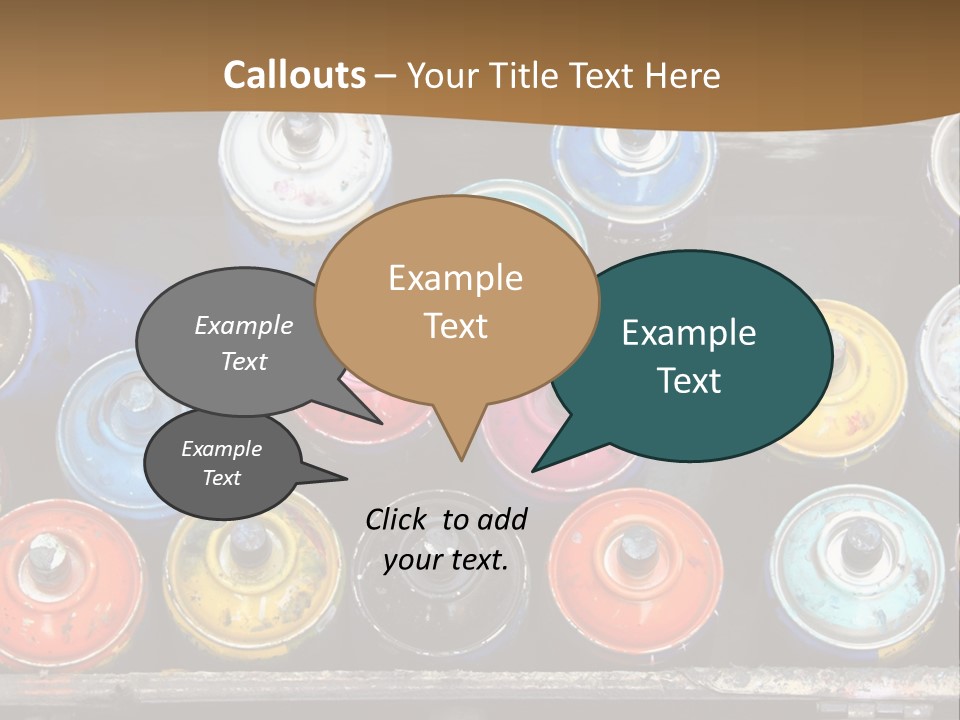 Artist House Rainbow PowerPoint Template