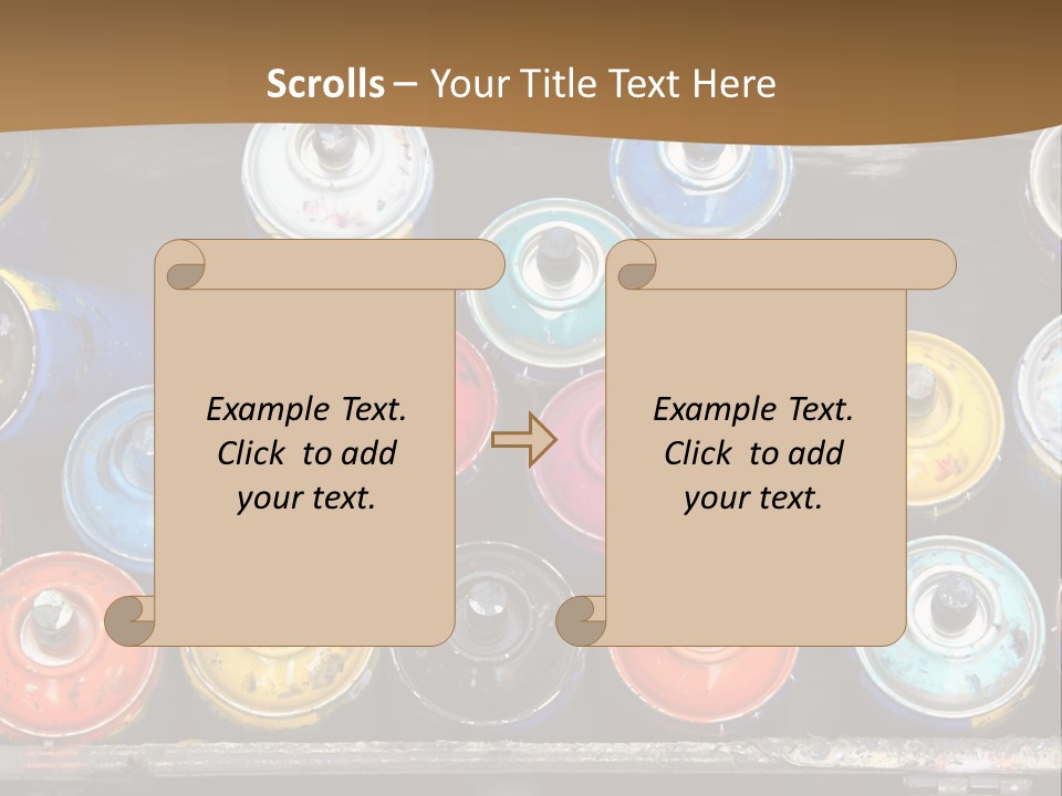 Artist House Rainbow PowerPoint Template