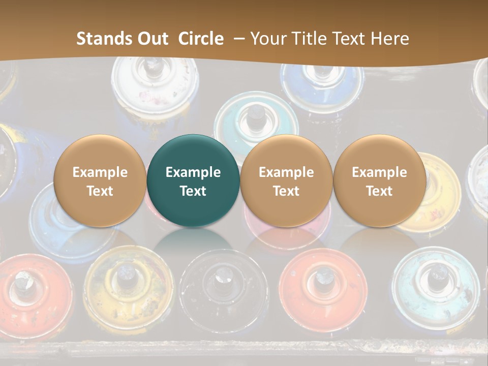 Artist House Rainbow PowerPoint Template