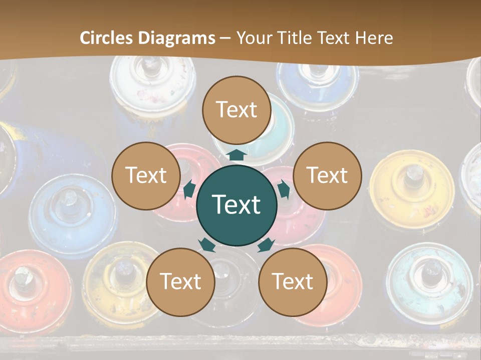 Artist House Rainbow PowerPoint Template