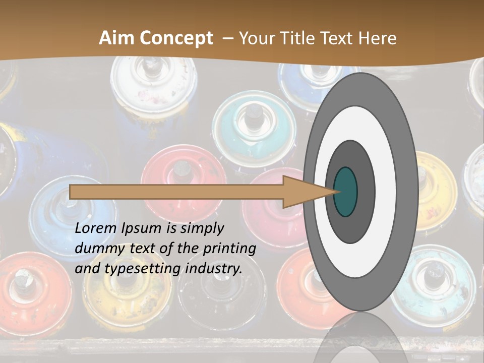 Artist House Rainbow PowerPoint Template