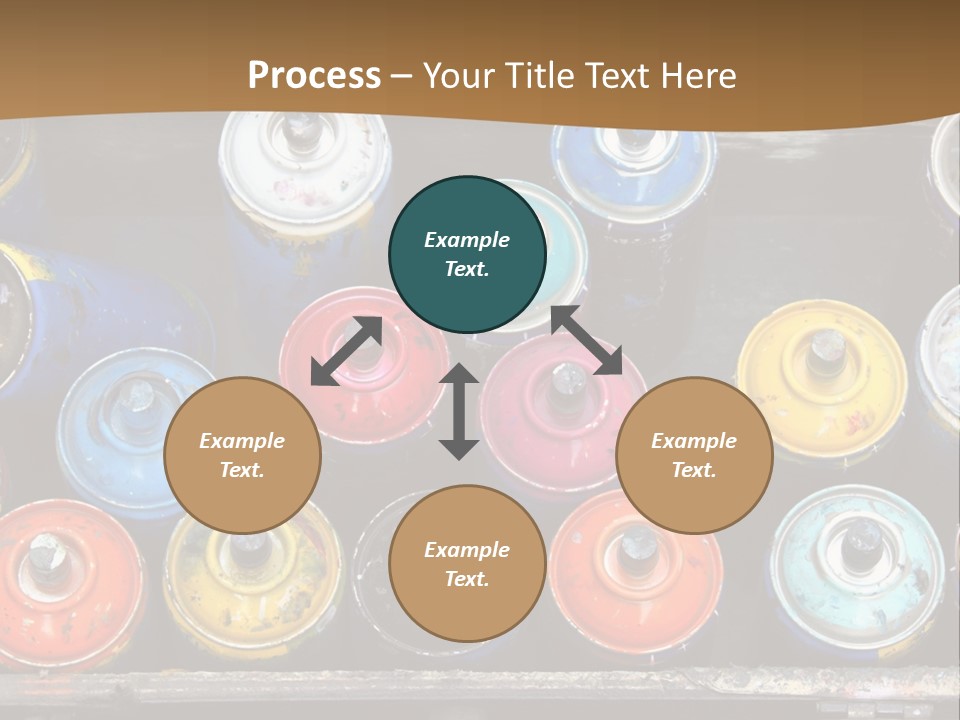 Artist House Rainbow PowerPoint Template