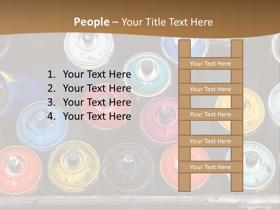 Artist House Rainbow PowerPoint Template