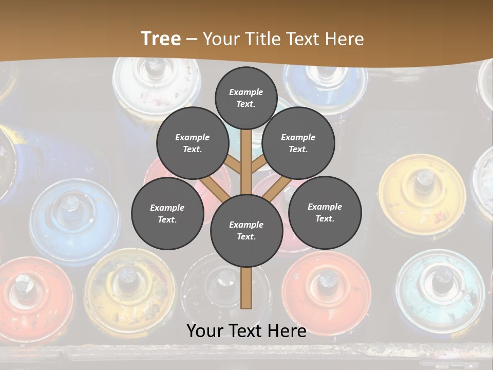 Artist House Rainbow PowerPoint Template