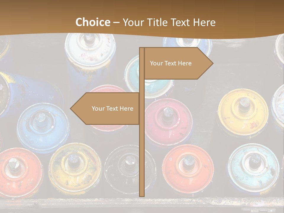 Artist House Rainbow PowerPoint Template