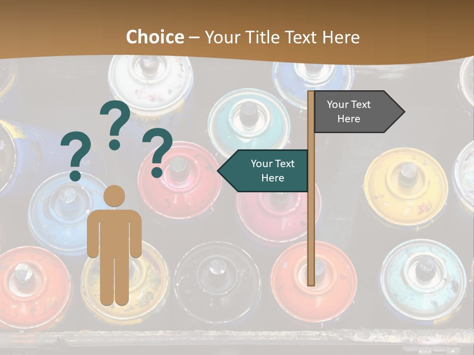 Artist House Rainbow PowerPoint Template