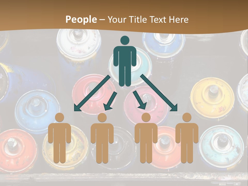 Artist House Rainbow PowerPoint Template