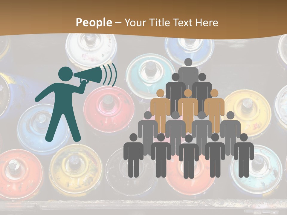 Artist House Rainbow PowerPoint Template