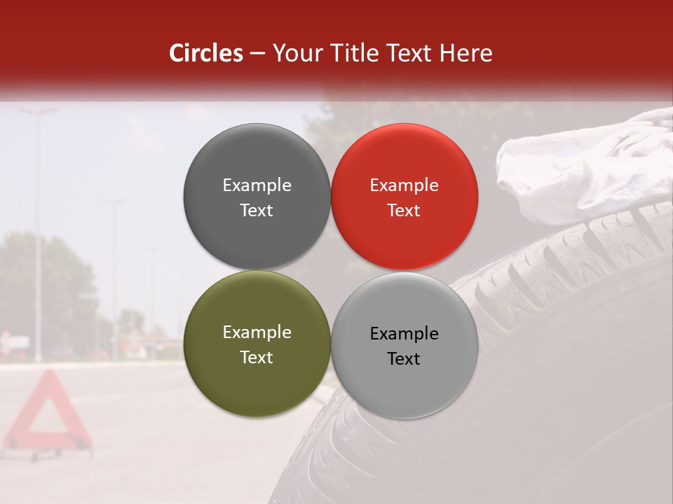 Land Travel Red PowerPoint Template