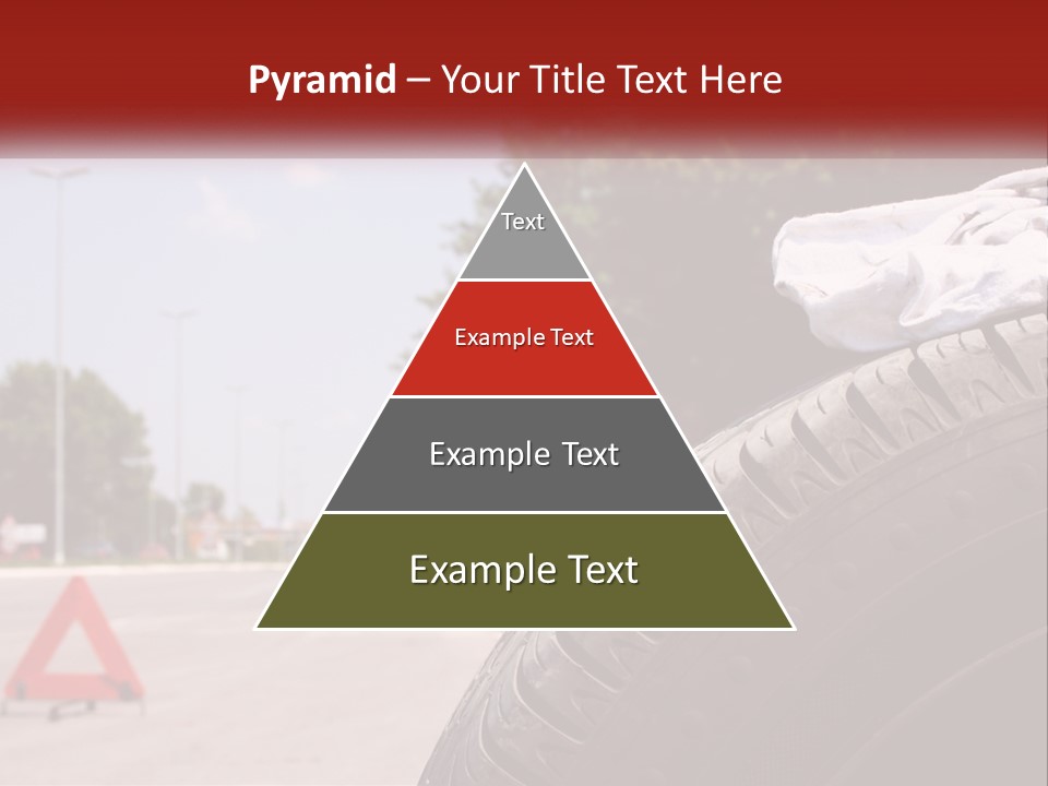 Land Travel Red PowerPoint Template