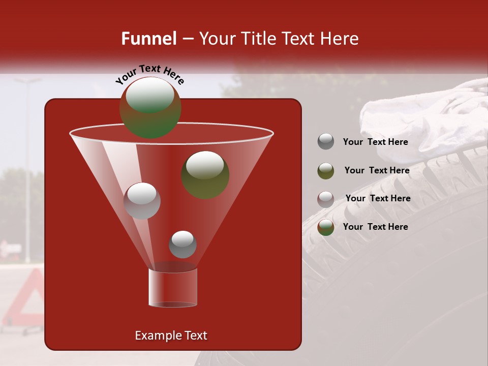 Land Travel Red PowerPoint Template
