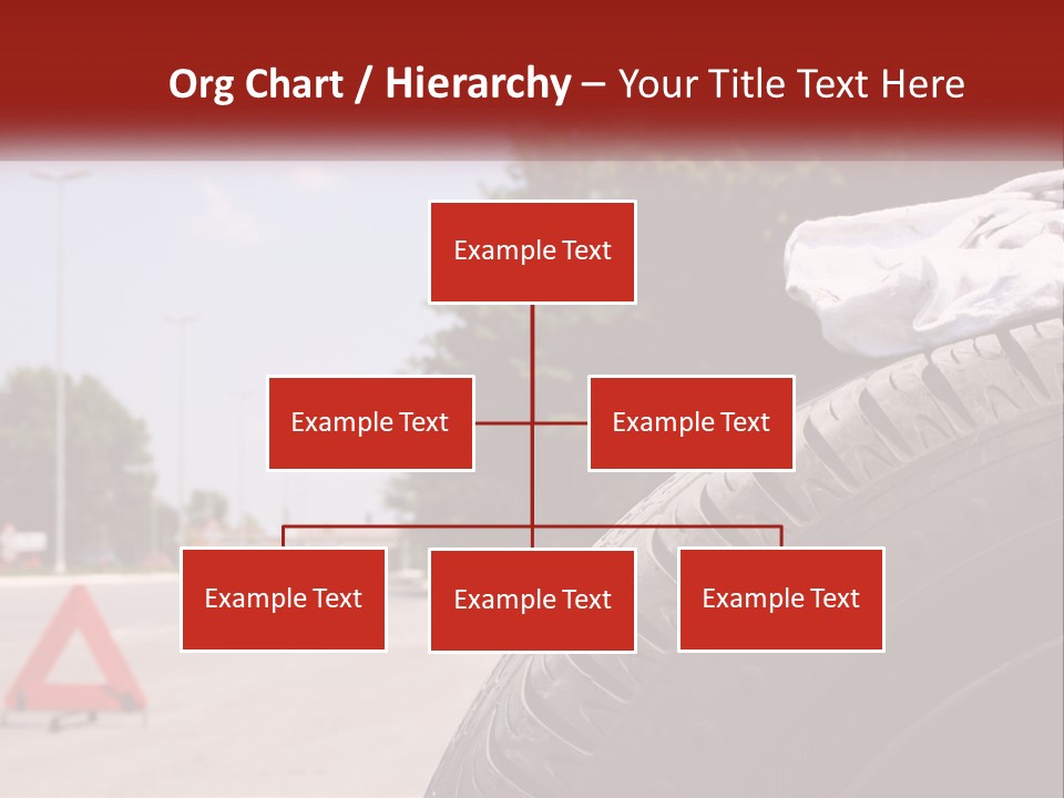 Land Travel Red PowerPoint Template