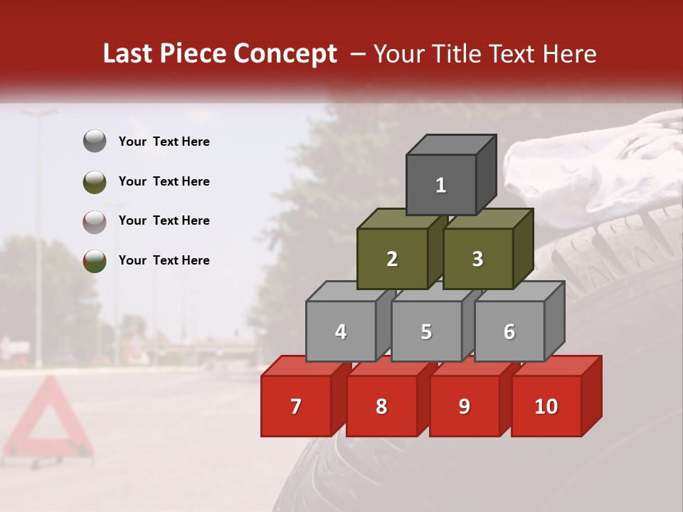 Land Travel Red PowerPoint Template