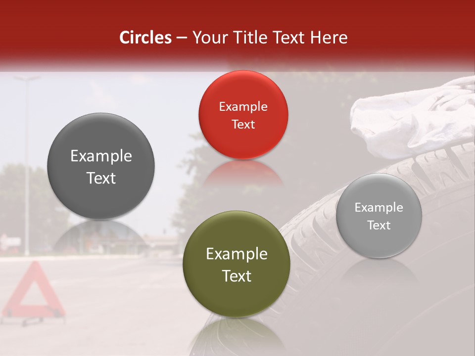 Land Travel Red PowerPoint Template