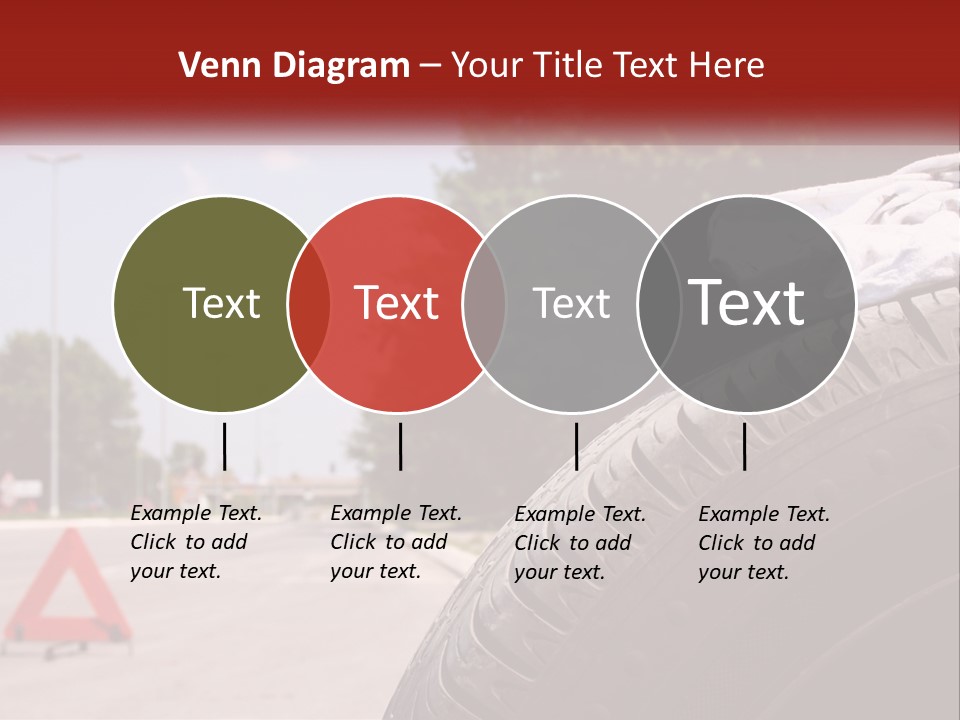 Land Travel Red PowerPoint Template