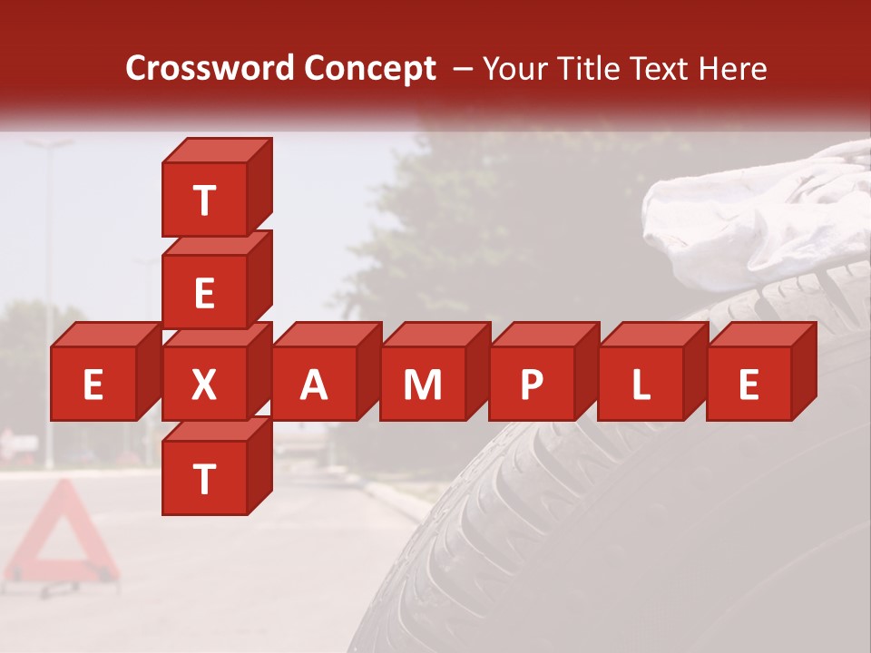 Land Travel Red PowerPoint Template