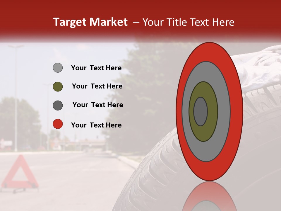 Land Travel Red PowerPoint Template