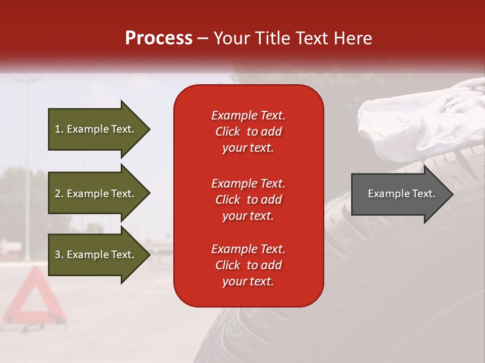 Land Travel Red PowerPoint Template
