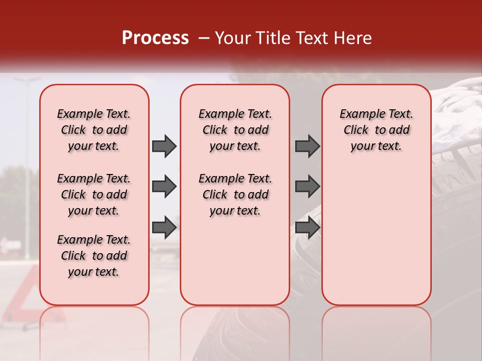 Land Travel Red PowerPoint Template